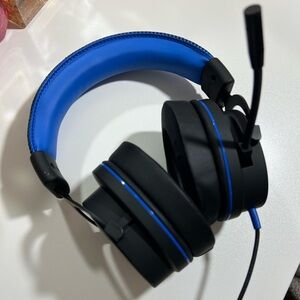 Blue and Black Gaming Headset